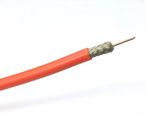 25&#039; belden 1694a rg-6/u type low loss serial digital coax cable, 25 foot orange for sale