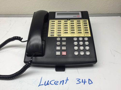 Lucent Partner 34D 34 Button Euro Display Phone Black 107305054 7515H04A-003