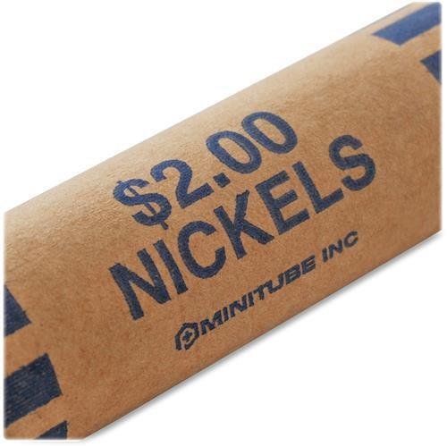 2160640B08 Steelmaster Nested Preformed NICKEL Coin Wrappers, 1000/BOX