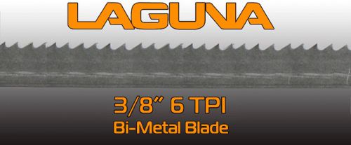 3/8&#034; X 6 TPI X 93.5&#034; Bimetal BandSaw Blade Laguna Tools Metal Cutting Blade