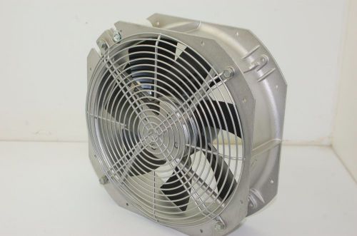 EBM Papst W2E250-HJ52-06 Axial AC Fan, 230VAC, 50/60Hz, 11&#034; x 11&#034; x 4&#034; w/ Grill