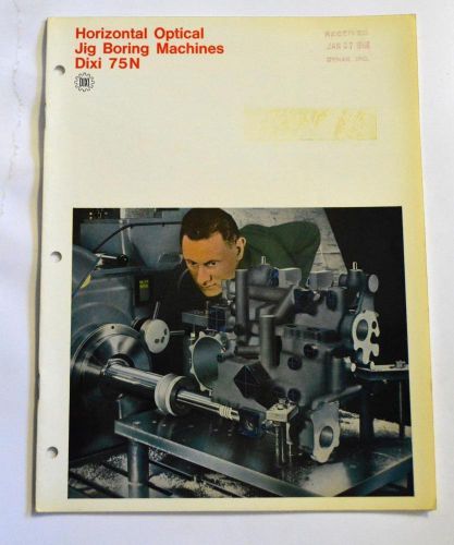 Dixi 75n horizontal optical jig boring machine brochure for sale