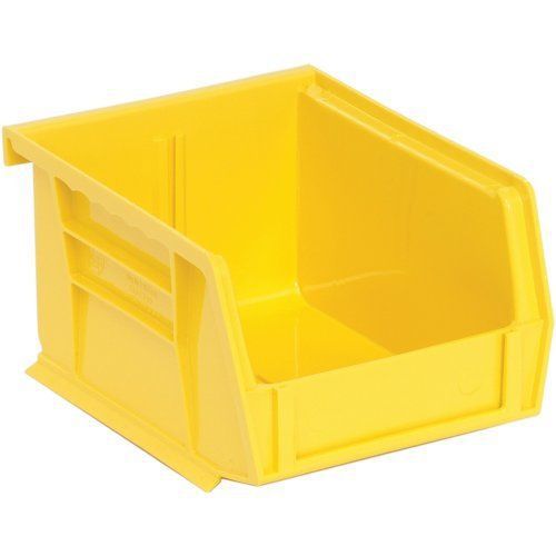 Edsal pb8500y high density stackable plastic bin, 4&#034; width x 3&#034; height x 5&#034; new for sale