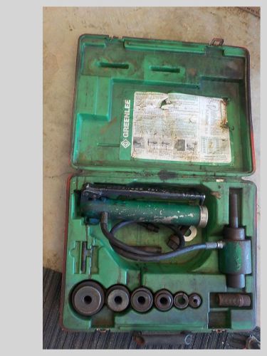 GREENLEE 7646 HYDRAULIC KNOCK OUT PUNCH &amp; DIE SET