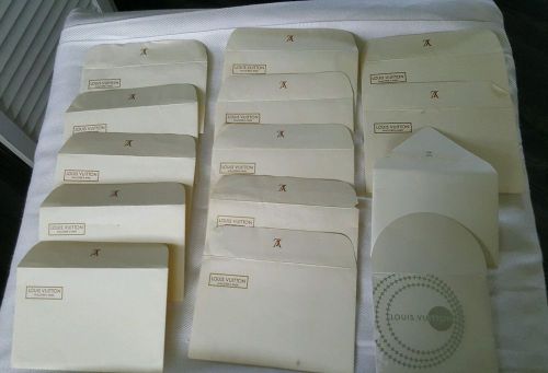 100% Authentic Louis Vuitton Envelopes, 14 Small Envelopes