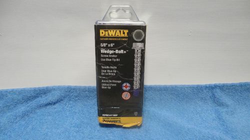 Dewalt box of 4,     5/8&#034; x 6&#034; wedge-bolt plus + concrete anchor for sale