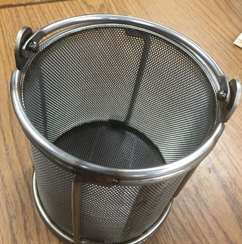 New holland 6&#034; x 6&#034; stainless steel work basket 1/16&#034; perforations #304 for sale