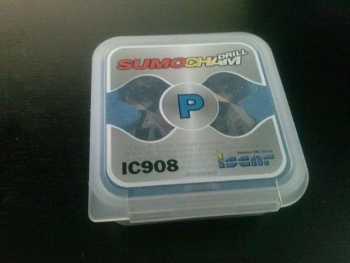 2x ISCAR SUMOCHAM DRILL INSERTS ICP 0689 / ICP 175 IC908  DIA 17.5mm