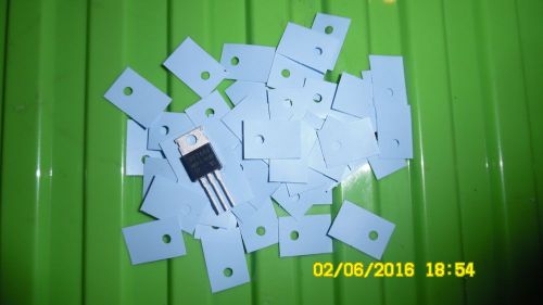 50pcs TO220 silicone pad glassfibre isolator mounting cooler $
