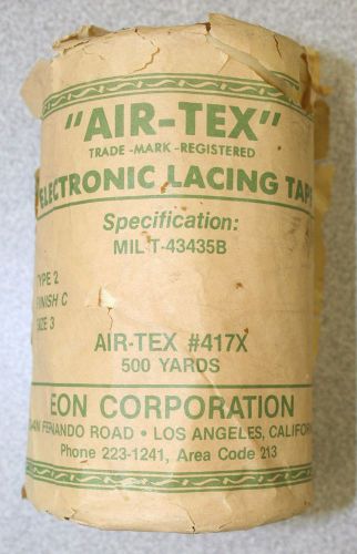 Air-Tex Electronic Lacing Tape # 417X Type 2 Finish C Size 3 MIL-T-43435B 500yds
