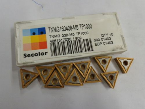 10 SECO CARBIDE INSERTS TNMG 332-M5 TP1000 STK5643