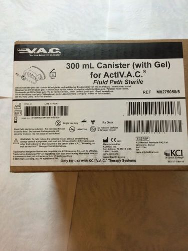 300 ml Canister (with gel) for ActiV.A.C. box of five exp 2015   10