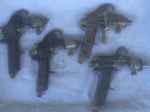 Lot of 4 Binks Spray Guns For Parts Or Rebuild. 3 Type 18 &amp; 1 Type 7