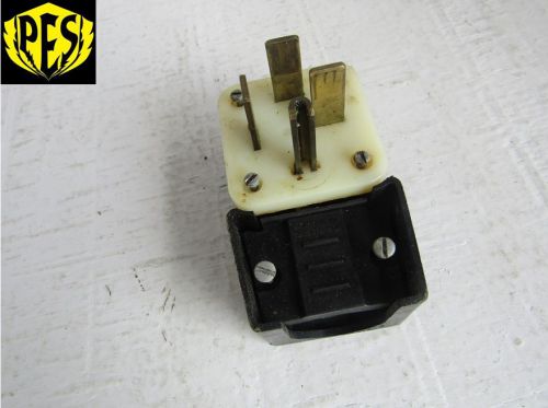 Leviton 9462p 3p 4w 60a 125/250v straight blade angle plug 14-60r for sale