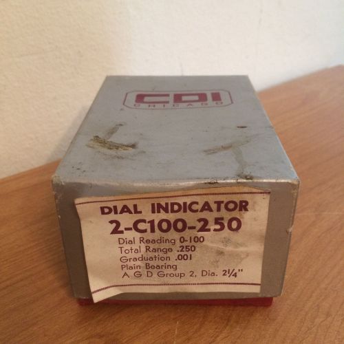 New CDI 2-C100-250 Dial Indicator
