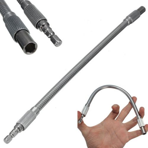 New  30cm 1/4inch hex flex flexible hose screwdriver extension bit holder for sale