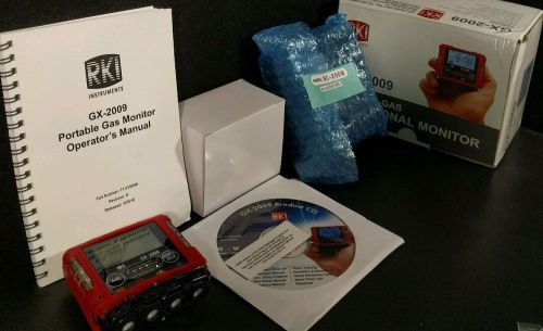 Rki gx-2009 four gas o2 co h2s lel confined space monitor kit new for sale