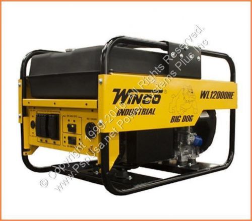 Winco Industrial Series WL12000HE Portable Generator 12000 Watt Gas 120V 240V