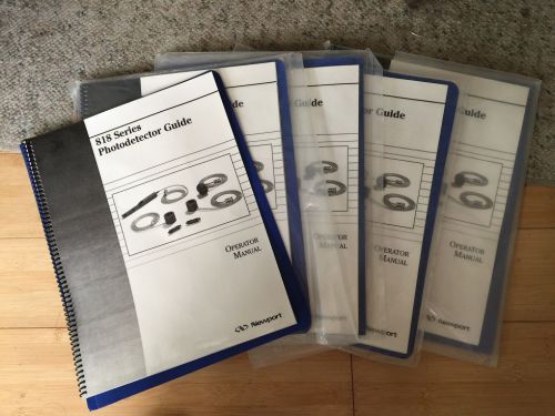 Newport 818 Series Photodetector User Manual (5 in 1 lot)