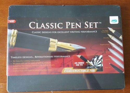 Classic Pen Set - 6 Pens/66 Piece Refill and Storage Case - NEW!