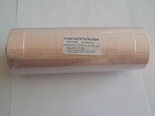 9 Rolls Contact Gx2216 Fluorescent Red Blank Labels for Garvey 22-66 ,22-77