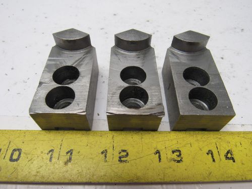 Dillion kw4 custom serrated lathe chuck soft jaws 0.937&#034; id radius set of 3 for sale