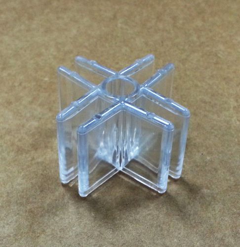 10 PACK Panel Connector 4-Way - Clear
