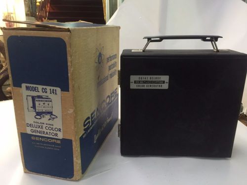 VINTAGE SENCORE CG141 Deluxe COLOR GENERATOR Color King with MANUAL original box
