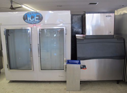 SCOTSMAN 3 PIECE ICE MACHINE / FREEZER/ BAGGER PACKAGE - USED