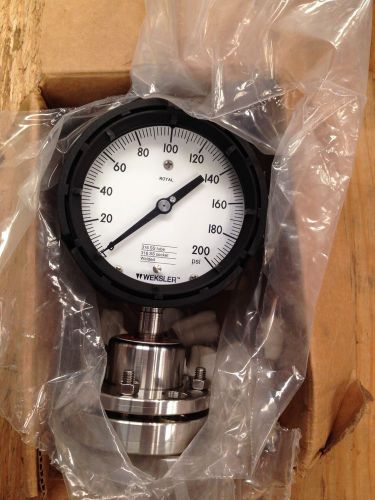 Weksler 200 psi gauge with hyett industries diaphragm for sale