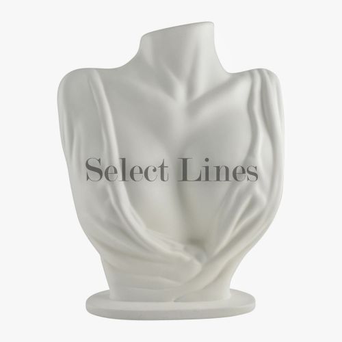 White Polystyrene Silhouette Necklace Display