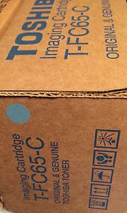 2 Toshiba T-FC65 CYAN OEM printer Toner 2 Cartridges