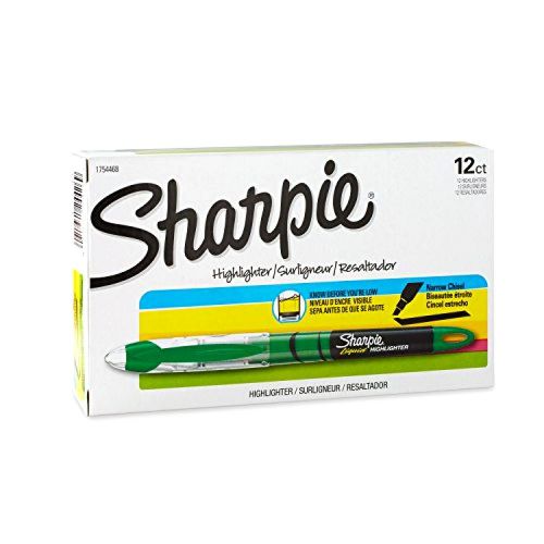 Sharpie 1754468 accent# liquid pen highlighter chisel # tip 12 count green dozen for sale
