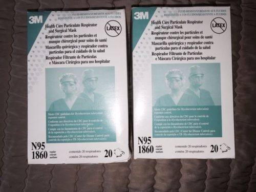 Health Care Particulate Respirator Face mask by 3M  nonlatex 40 unopened