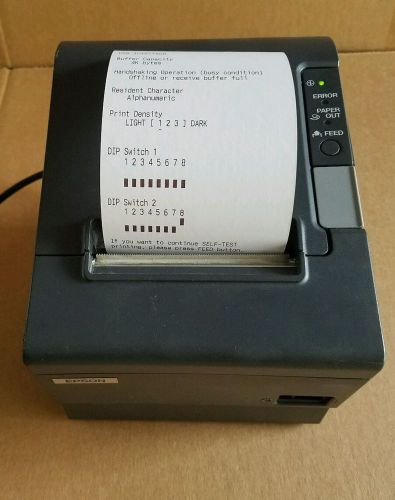 Epson tm-t88iv pos receipt printer m129h usb dark gray for sale
