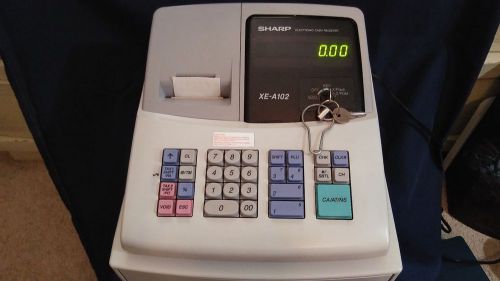SHARP Electronic Cash Register XE-A102 Digital Display Simple to Use ***w/ Keys