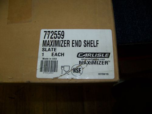 Carlisle Maximizer End Shelf Slate # 772559 New