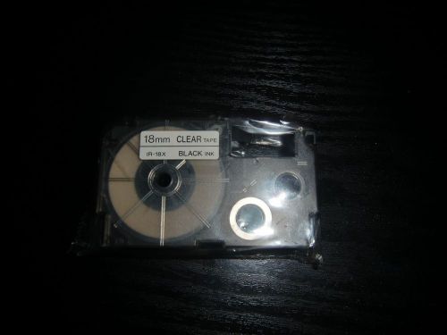 NEW Casio IR-18X tape cartridge for label printers, Intact plastic wrapper size: