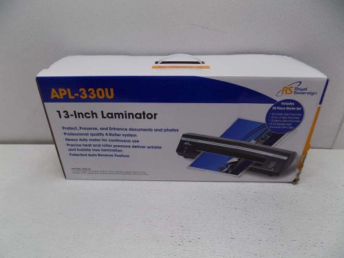 Royal Sovereign APL-330U 13&#034; Hot/Cold Pouch Laminator