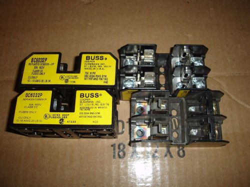 4 BUSSMANN BC6032P FUSE BLOCK HOLDER - 30A  600V FREE SHIPPING