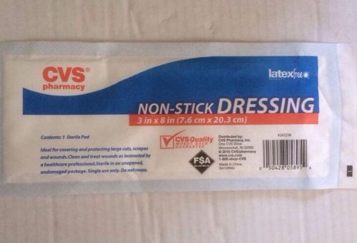 Non-Stick Dressing Pad Prepack 8&#034; x 3&#034; 50 Count CVS Brand
