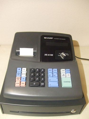 SHARP ELECTRONIC CASH REGISTER  SHARP XE-A106 VERY GOOD CONDITION