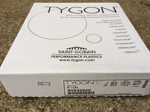 Tygon Medical Surgical Tubing Clear Plastic 1/8&#034; ID 5/8&#034; OD 25&#039; Long AVX42029