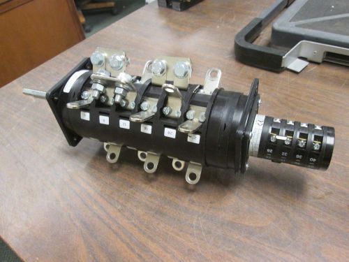 Salzer Rotary Cam Switch S608L 110A 3Ph *Missing Handle* Used