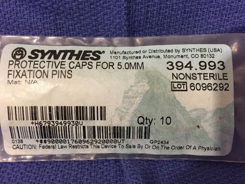 Synthes Protective Caps For 5.0mm Fixation Pins 394.993 Orthopedic External Fix