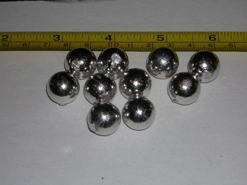 Indium Metal element sample sphere 13.5g,  .6&#034; dia 15mm 99.99% purity