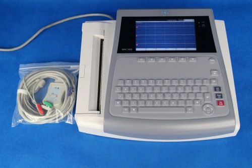 GE MAC1600 ECG EKG machine + Patient Leads