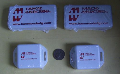 4 PLastic Small Project Boxes by Hammond Manufacturing (3&#034; x 1.5&#034; &amp; 1.5&#034; x 1.5&#034;)