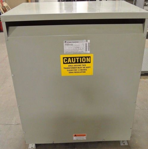 Ge general electric 9t23q3477g03 225 kva 3 phase 480 x 208/ 120 volt transformer for sale