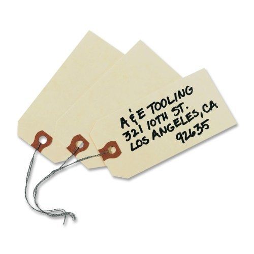 Avery Shipping Tags, Paper/Double Wire, 4.25 x 2.125 Inches, Manila, Pack of
